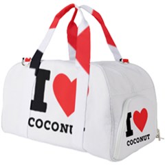 I Love Coconut Burner Gym Duffel Bag by ilovewhateva