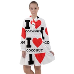 I Love Coconut All Frills Chiffon Dress by ilovewhateva