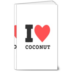 I Love Coconut 8  X 10  Softcover Notebook by ilovewhateva