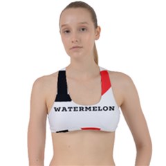 I Love Watermelon  Criss Cross Racerback Sports Bra by ilovewhateva