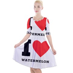 I Love Watermelon  Quarter Sleeve A-line Dress by ilovewhateva