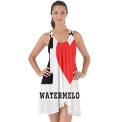 I Love Watermelon  Show Some Back Chiffon Dress by ilovewhateva