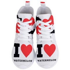 I Love Watermelon  Women s Lightweight High Top Sneakers by ilovewhateva