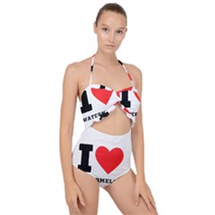 I Love Watermelon  Scallop Top Cut Out Swimsuit by ilovewhateva