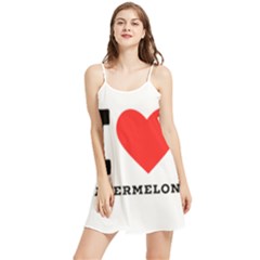 I Love Watermelon  Summer Frill Dress by ilovewhateva