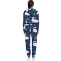 Swan Pattern Elegant Design Cropped Zip Up Lounge Set View2