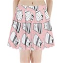 Cute Cats Cartoon Seamless-pattern Pleated Mini Skirt View1