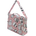 Cute Cats Cartoon Seamless-pattern Box Up Messenger Bag View1