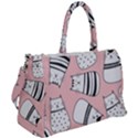 Cute Cats Cartoon Seamless-pattern Duffel Travel Bag View2