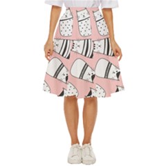 Cute Cats Cartoon Seamless-pattern Classic Short Skirt