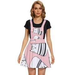 Cute Cats Cartoon Seamless-pattern Apron Dress by Vaneshart