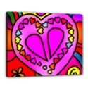 Stained Glass Love Heart Canvas 20  x 16  (Stretched) View1