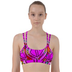 Stained Glass Love Heart Line Them Up Sports Bra by Vaneshart