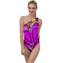 Stained Glass Love Heart To One Side Swimsuit View1