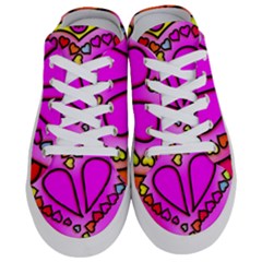 Stained Glass Love Heart Half Slippers by Vaneshart