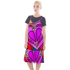 Stained Glass Love Heart Camis Fishtail Dress by Vaneshart