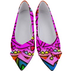 Stained Glass Love Heart Women s Bow Heels by Vaneshart