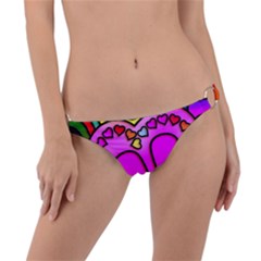 Stained Glass Love Heart Ring Detail Bikini Bottoms by Vaneshart