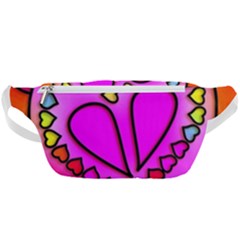 Stained Glass Love Heart Waist Bag  by Vaneshart