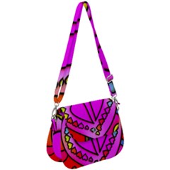 Stained Glass Love Heart Saddle Handbag by Vaneshart