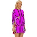 Stained Glass Love Heart Long Sleeve Babydoll Dress View3