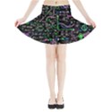 Math-linear-mathematics-education-circle-background Mini Flare Skirt View3