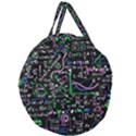 Math-linear-mathematics-education-circle-background Giant Round Zipper Tote View1