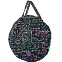 Math-linear-mathematics-education-circle-background Giant Round Zipper Tote View2