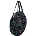 Math-linear-mathematics-education-circle-background Giant Round Zipper Tote View3