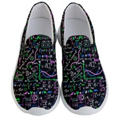 Math-linear-mathematics-education-circle-background Men s Lightweight Slip Ons by Vaneshart