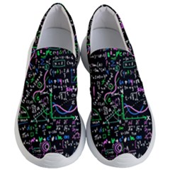 Math-linear-mathematics-education-circle-background Women s Lightweight Slip Ons by Vaneshart