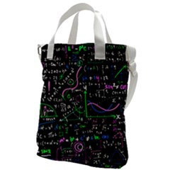 Math-linear-mathematics-education-circle-background Canvas Messenger Bag by Vaneshart