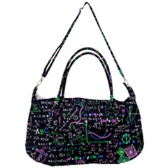 Math-linear-mathematics-education-circle-background Removable Strap Handbag by Vaneshart