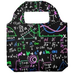 Math-linear-mathematics-education-circle-background Foldable Grocery Recycle Bag