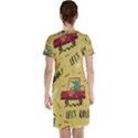 Childish-seamless-pattern-with-dino-driver Short Sleeve Nightdress View2