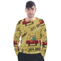 Childish-seamless-pattern-with-dino-driver Men s Long Sleeve Raglan Tee View1