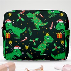 Christmas-funny-pattern Dinosaurs Make Up Pouch (large)