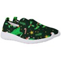 Christmas-funny-pattern Dinosaurs Men s Slip On Sneakers View3