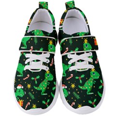 Christmas-funny-pattern Dinosaurs Women s Velcro Strap Shoes