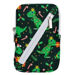 Christmas-funny-pattern Dinosaurs Belt Pouch Bag (large)