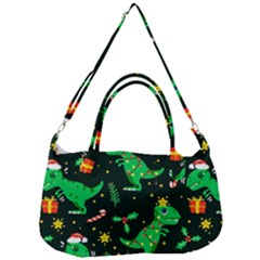 Christmas-funny-pattern Dinosaurs Removable Strap Handbag