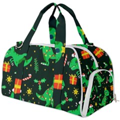 Christmas-funny-pattern Dinosaurs Burner Gym Duffel Bag