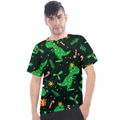 Christmas-funny-pattern Dinosaurs Men s Sport Top