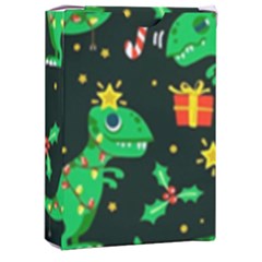 Christmas-funny-pattern Dinosaurs Playing Cards Single Design (rectangle) With Custom Box