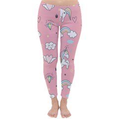 Cute-unicorn-seamless-pattern Classic Winter Leggings