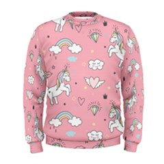 Cute-unicorn-seamless-pattern Men s Sweatshirt