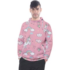 Cute-unicorn-seamless-pattern Men s Pullover Hoodie