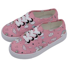 Cute-unicorn-seamless-pattern Kids  Classic Low Top Sneakers by Vaneshart