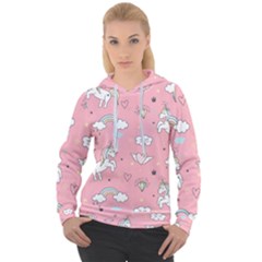 Cute-unicorn-seamless-pattern Women s Overhead Hoodie