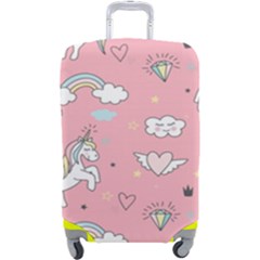 Cute-unicorn-seamless-pattern Luggage Cover (large)